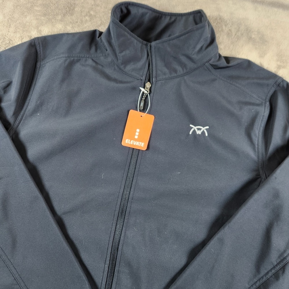Elevate Maxston Softshell Jacket Mens Size 2XL Navy Blue Full Zip NWTs